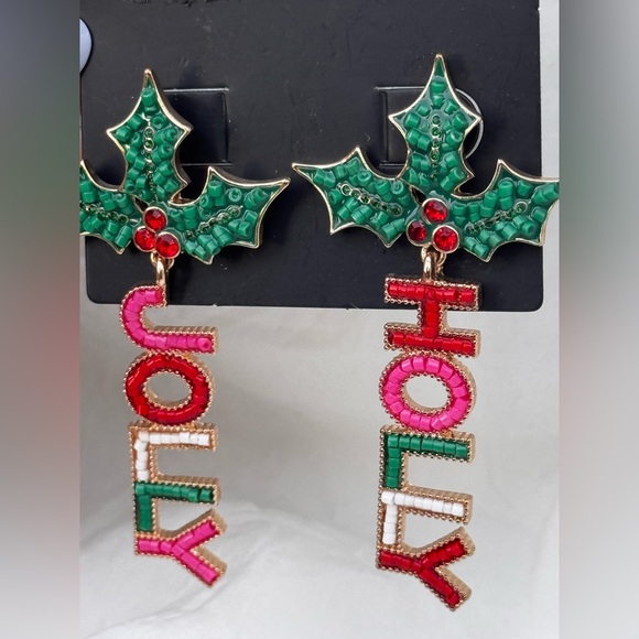 NWT Torrid Holly Jolly mismatch festive holiday Christmas earrings lightweight - Picture 4 of 5